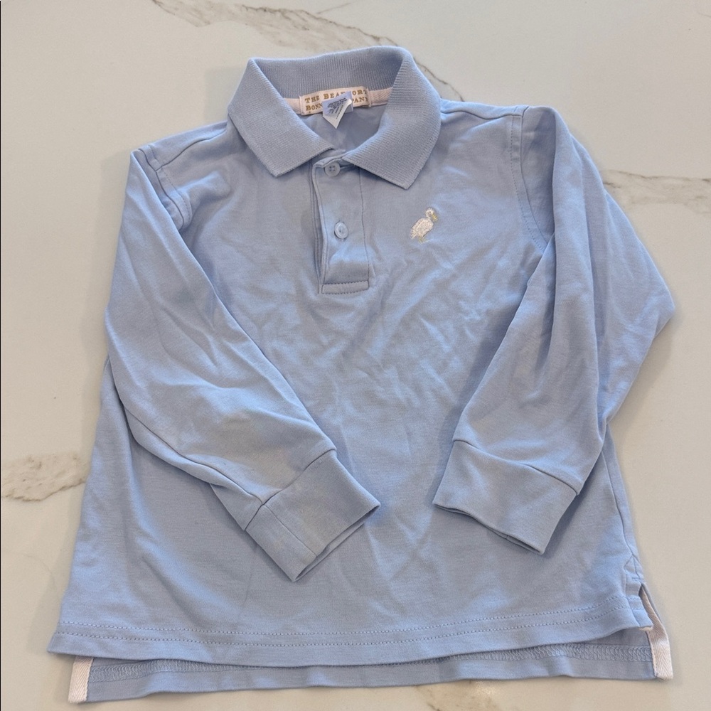 The Beaufort Bonnet Company Sky Blue Kids Polo